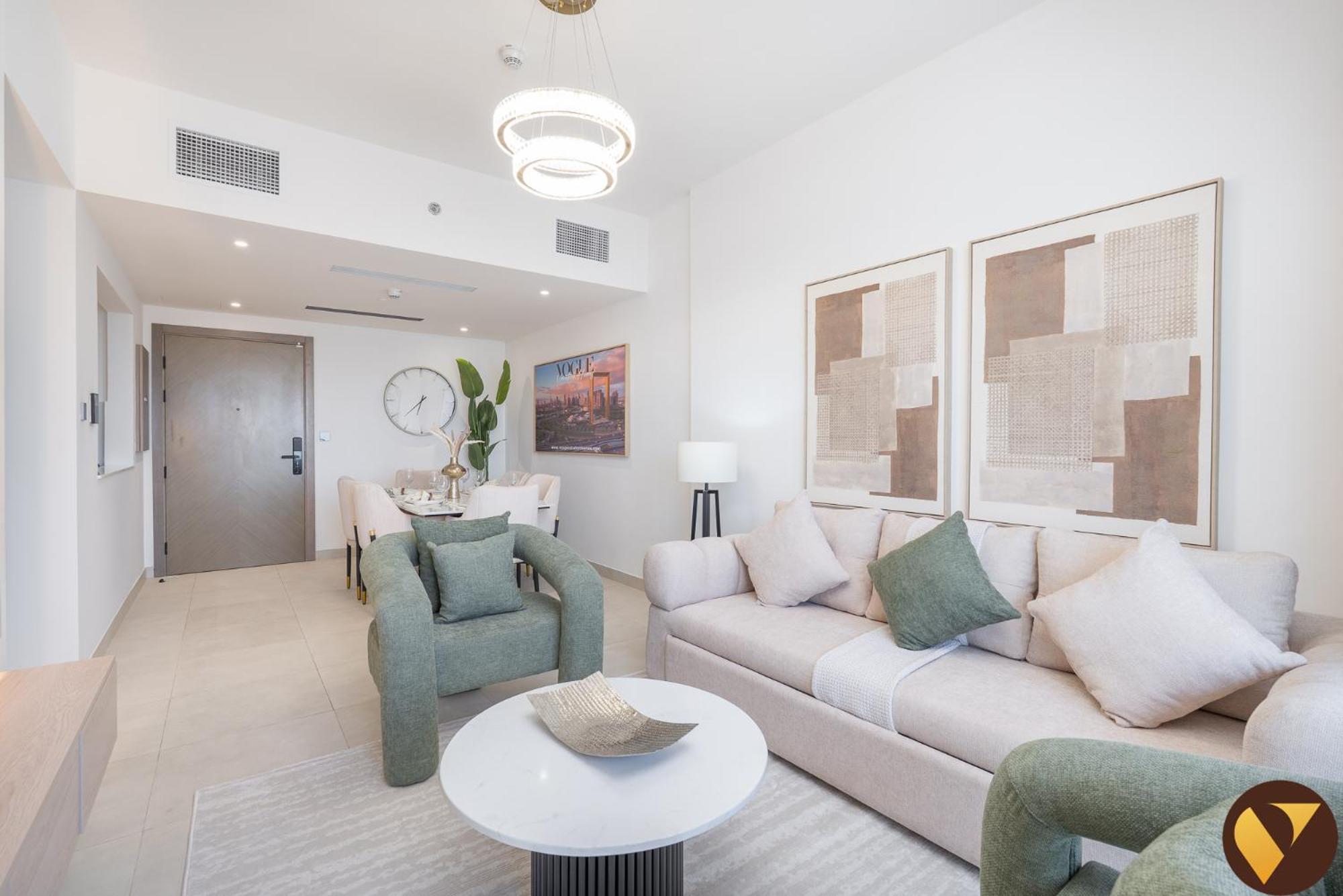 Vogue Spacious Brand New Three Bedroom Located Binghatti Creek, Smart With Creek Harbour View & Big Balcony Apartment