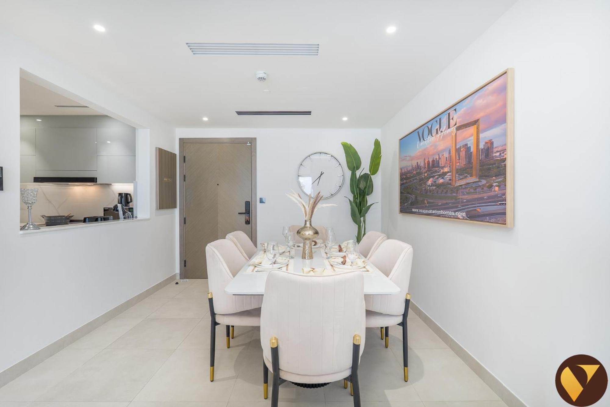 Vogue Spacious Brand New Three Bedroom Located Binghatti Creek, Smart With Creek Harbour View & Big Balcony Dubai