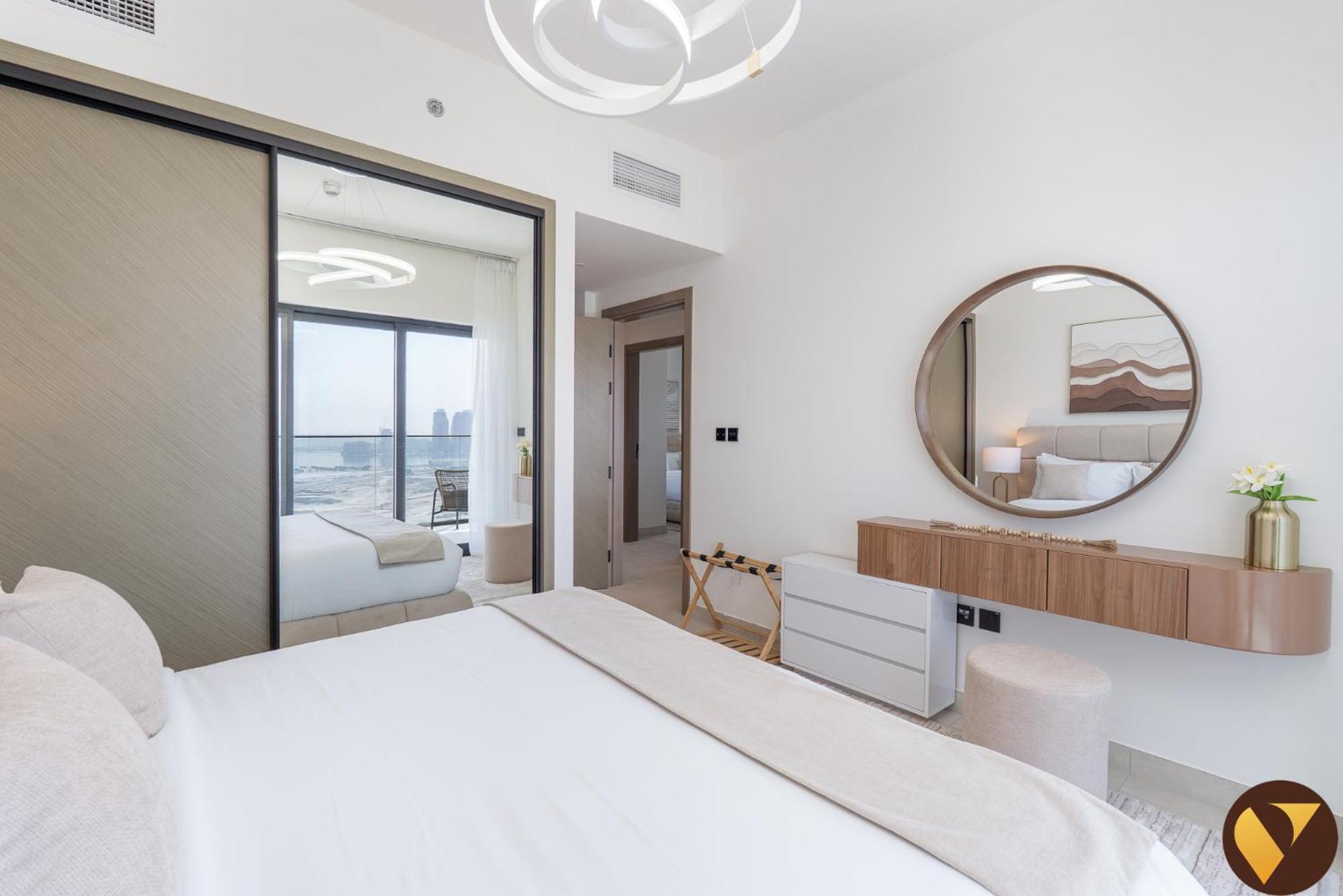 Vogue Spacious Brand New Three Bedroom Located Binghatti Creek, Smart With Creek Harbour View & Big Balcony * Dubai