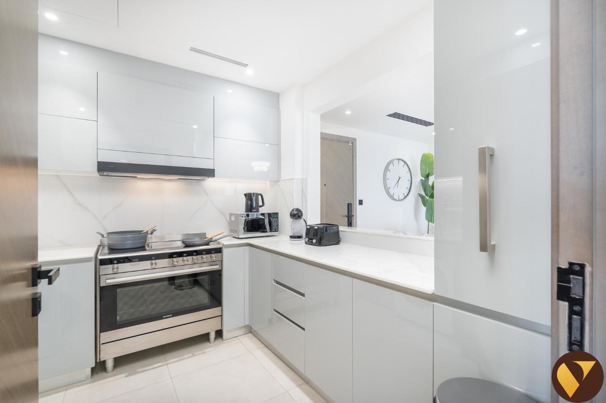 Vogue Spacious Brand New Three Bedroom Located Binghatti Creek, Smart With Creek Harbour View & Big Balcony Apartment Dubai